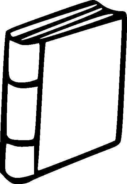 Classic Hardcover Book Outline Illustration | Free Clip Art