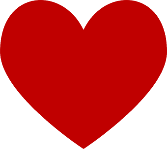 Classic Red Heart Shape | Symbol of Love & Health