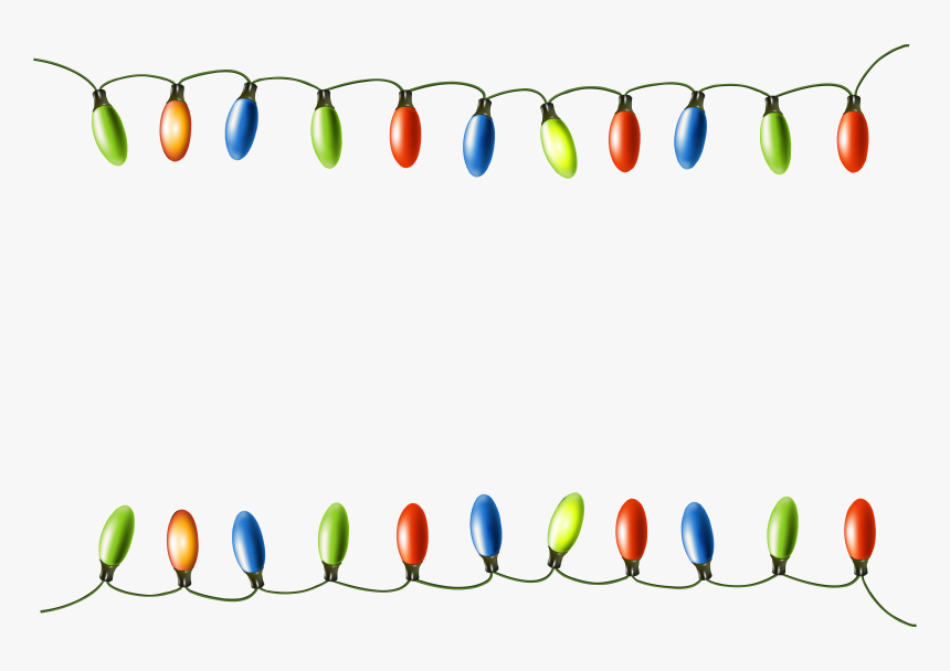 Colorful Christmas Light Strings Illustration