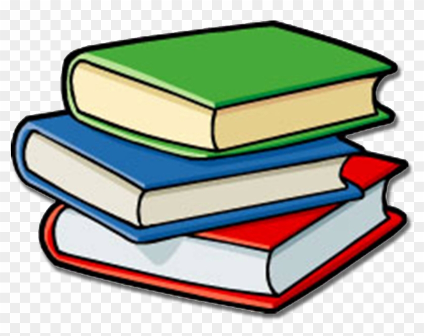 Colorful Stack of Books Illustration | Educational Clipart