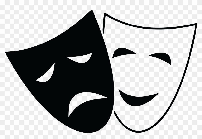Comedy and Tragedy Masks - Theater Symbol Icon