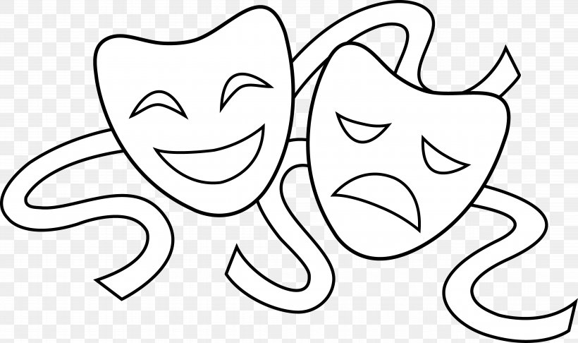 Comedy and Tragedy Theater Masks | Classic Drama Symbols