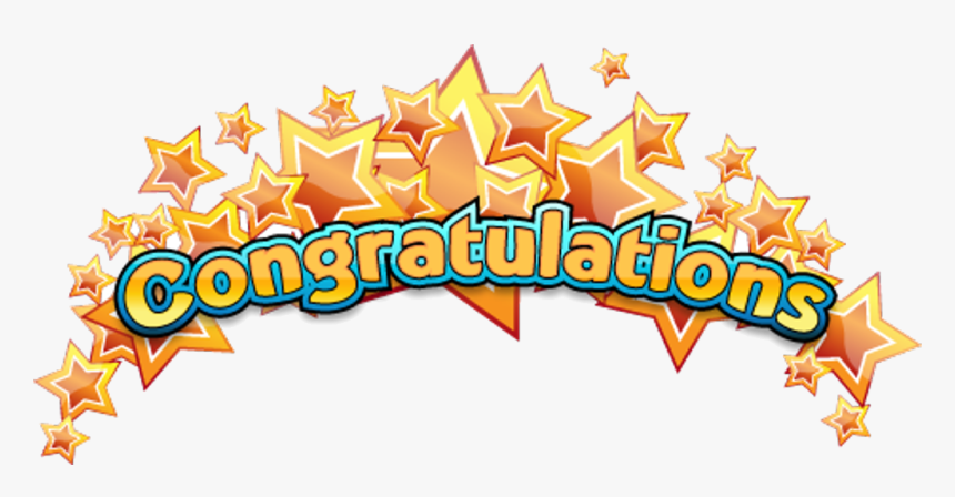 Free Congratulations Clip Art with Orange Stars