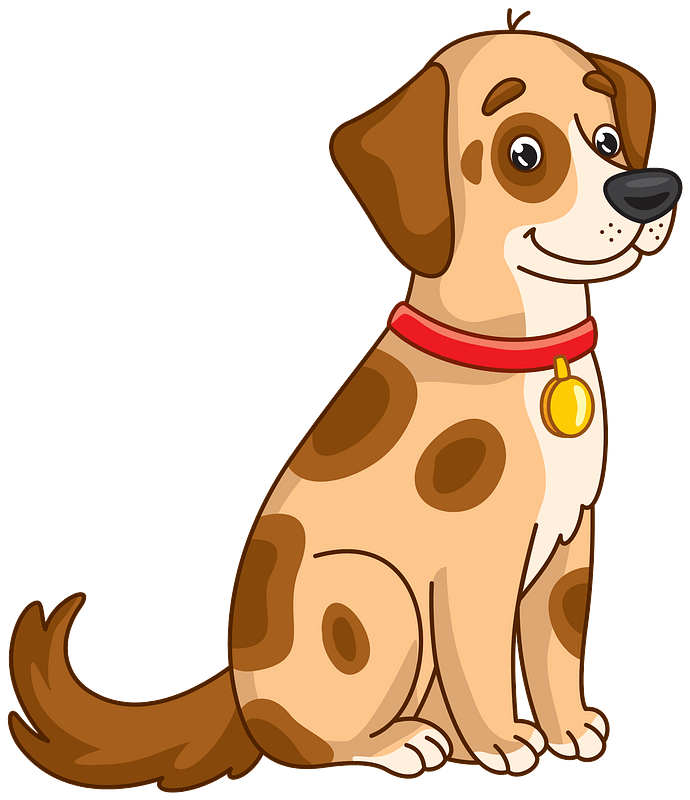 Cute Cartoon Dog Illustration - Free Puppy Clipart