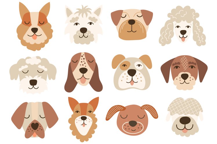 Cute Dog Breed Illustrations Collection | Adorable Canine Vector Art