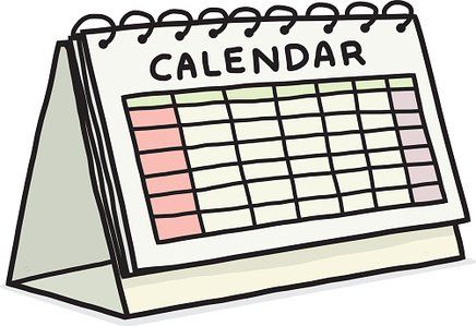 Printable Desk Calendar Illustration & Planning Tools