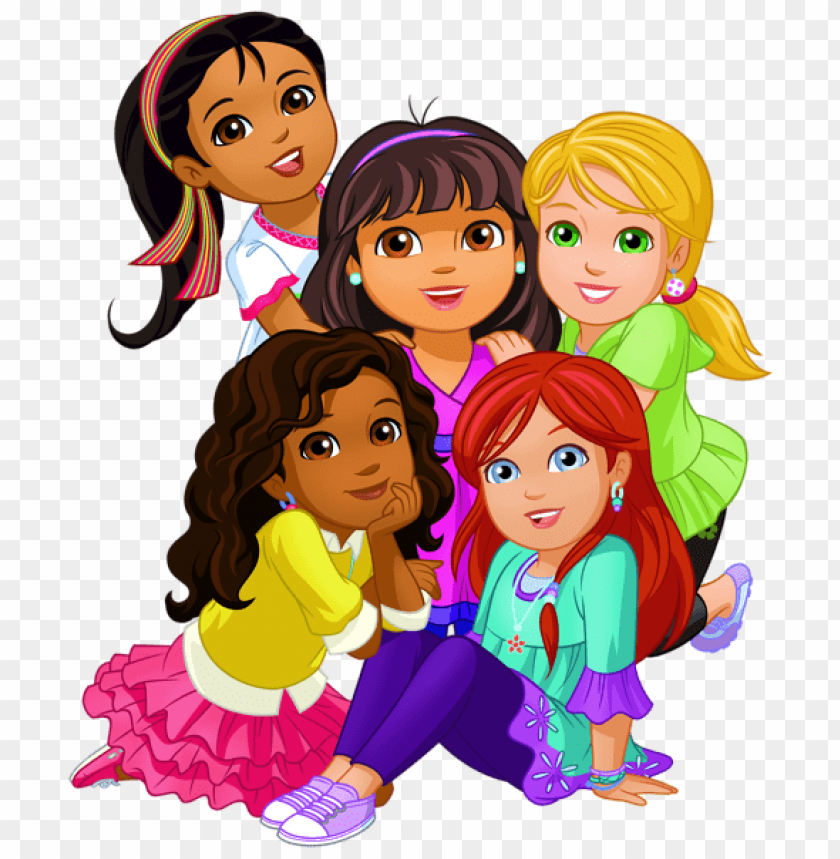 Dora and Friends Group Illustration - Into the City Cast