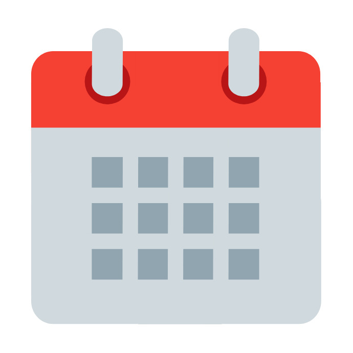 Flat Design Calendar Icon - Free Vector Illustration for Web