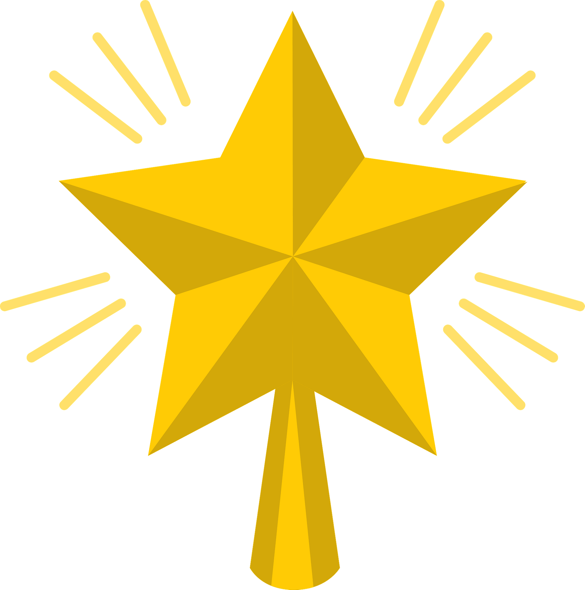 Shining Golden Star Icon - Free Download & Usage Guide