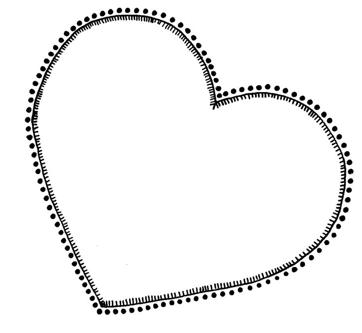 Hand-Drawn Dotted Heart Outline Sketch | Free Vector & PNG