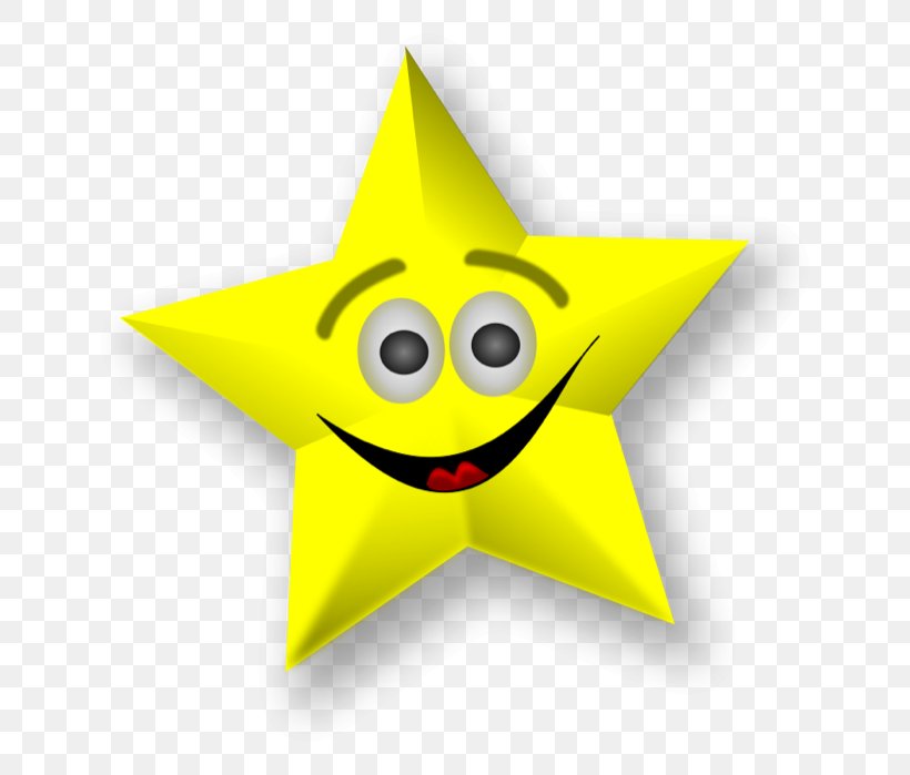 Happy Yellow Star Cartoon Character Illustration