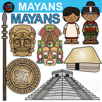 Mayan Civilization Clip Art - Educational Images & Illustrations
