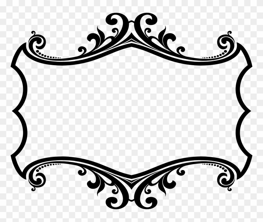 Ornate Vintage Frame with Floral Scrollwork - Free Vector Download
