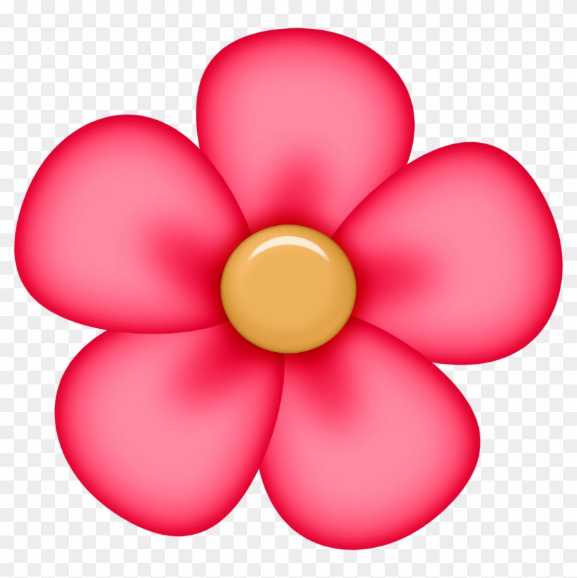 Pink Flower Clipart - Free Transparent Vector Image