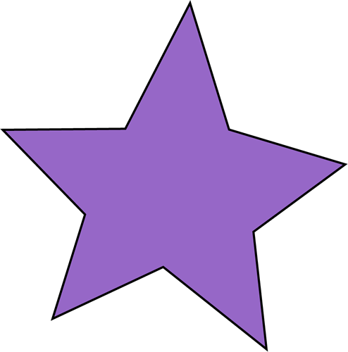 Purple Five-Pointed Star Clipart | Free Vector Graphic
