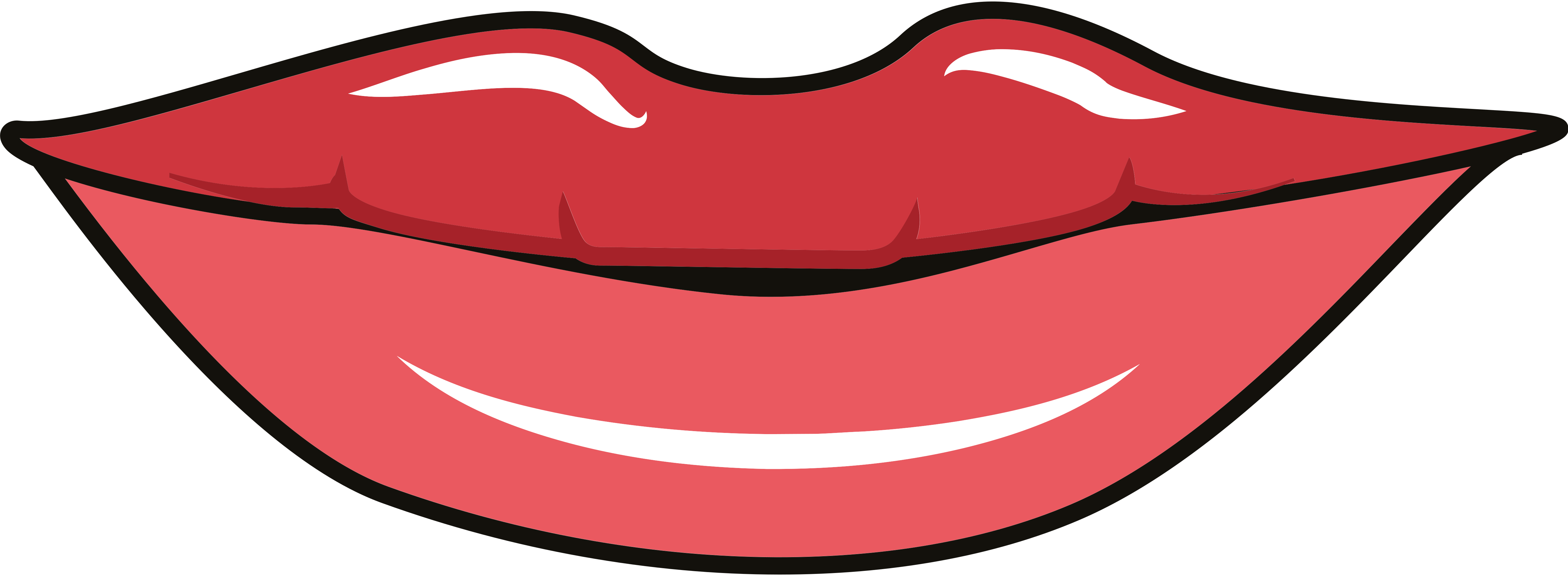 Red Lips Illustration - Glossy Vector Art | Free Download