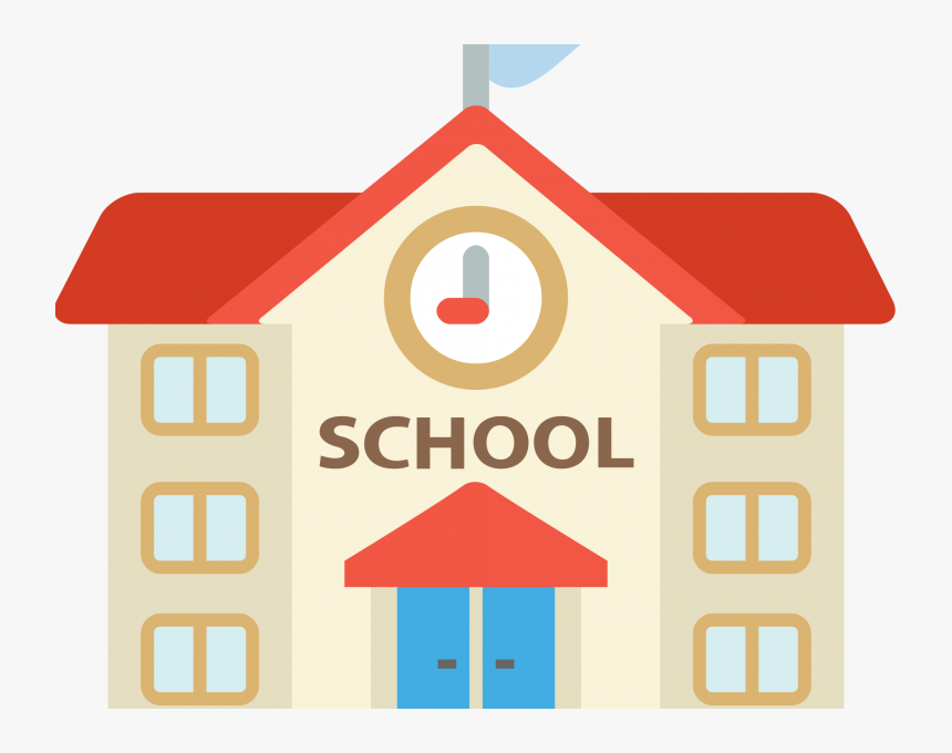 School Building Vector Illustration - Education Icon