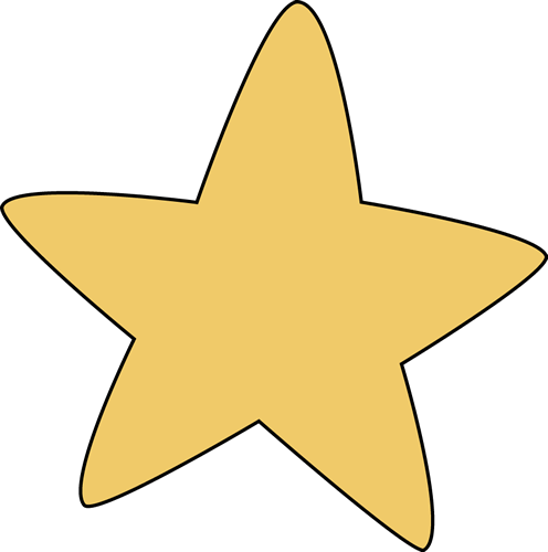 Simple Yellow Five-Pointed Star Icon