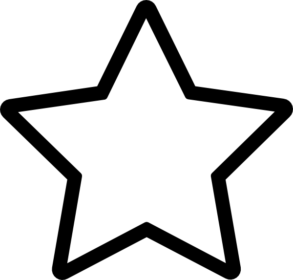 Five Pointed Star Outline Icon