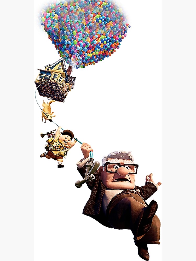 Up Movie Scene: House Floating with Balloons | Pixar Animation