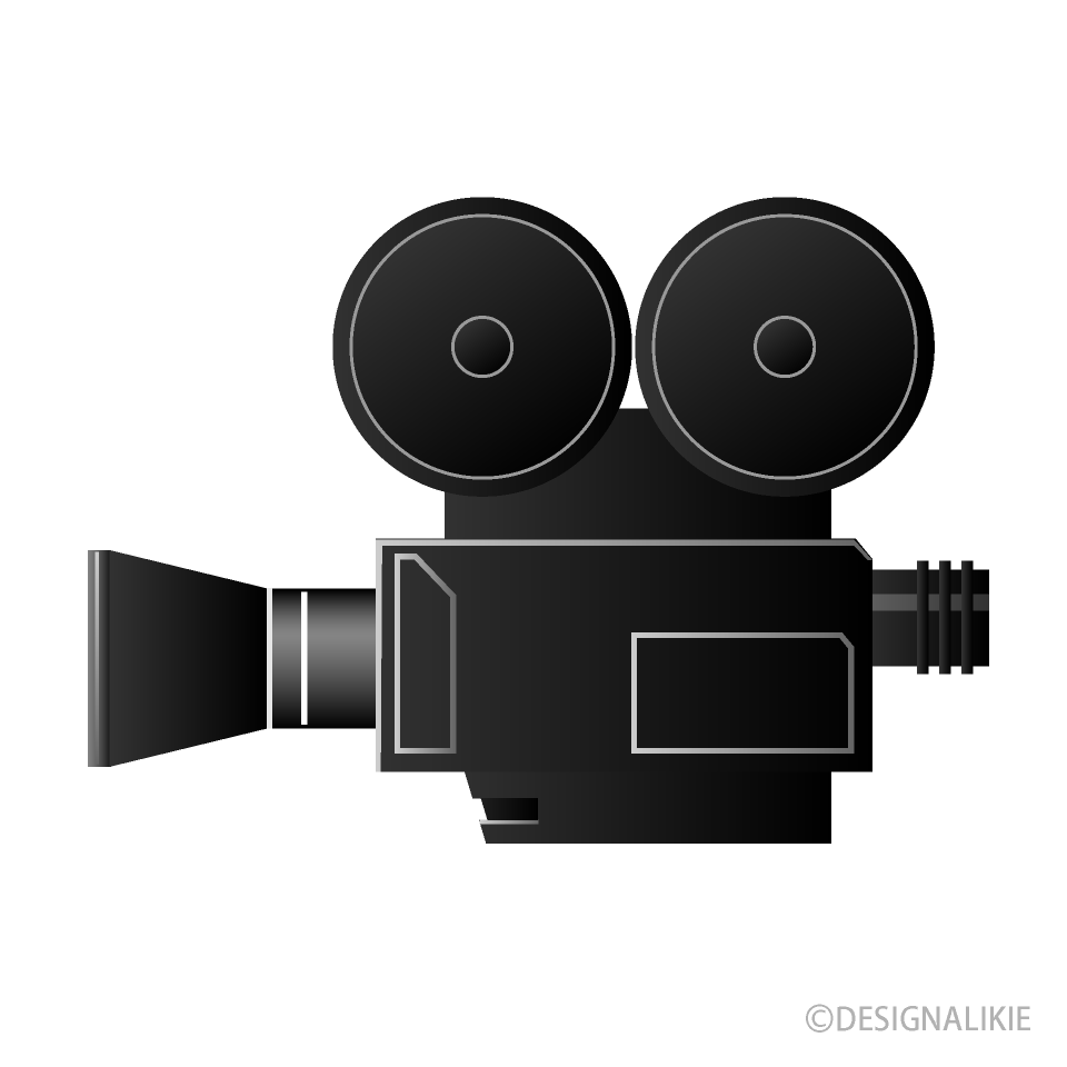 Vintage Film Camera Icon - Classic Cinema Illustration