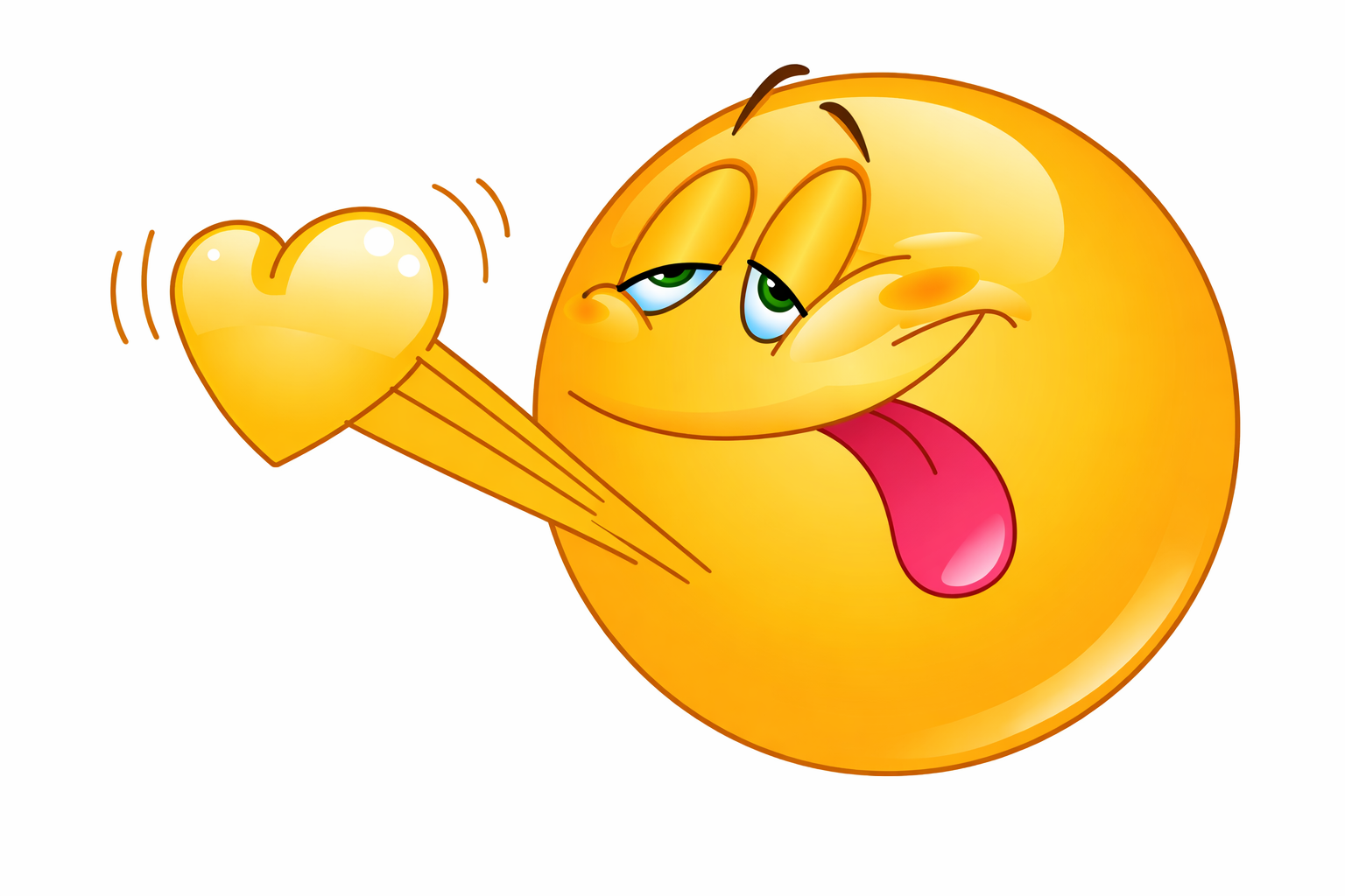 Winking Emoji Blowing Heart - Playful Love Emoticon | Funnicons