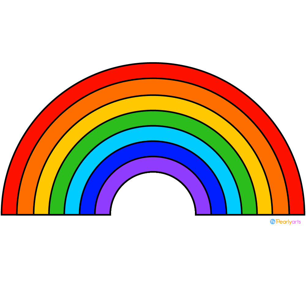 Rainbow clip art | Rainbow cartoon, Rainbow images, Rainbow clipart ...