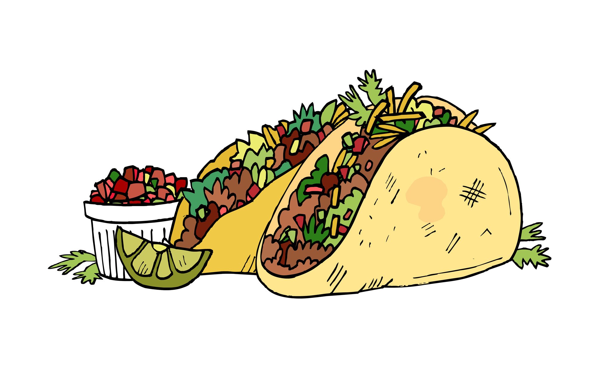 Taco Clipart Vectors Illustrations For Free Download Freepik Clip 