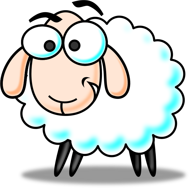 Download Sheep Clip Art ~ Free Clipart of Cute Sheep: Fluffy Hand 
