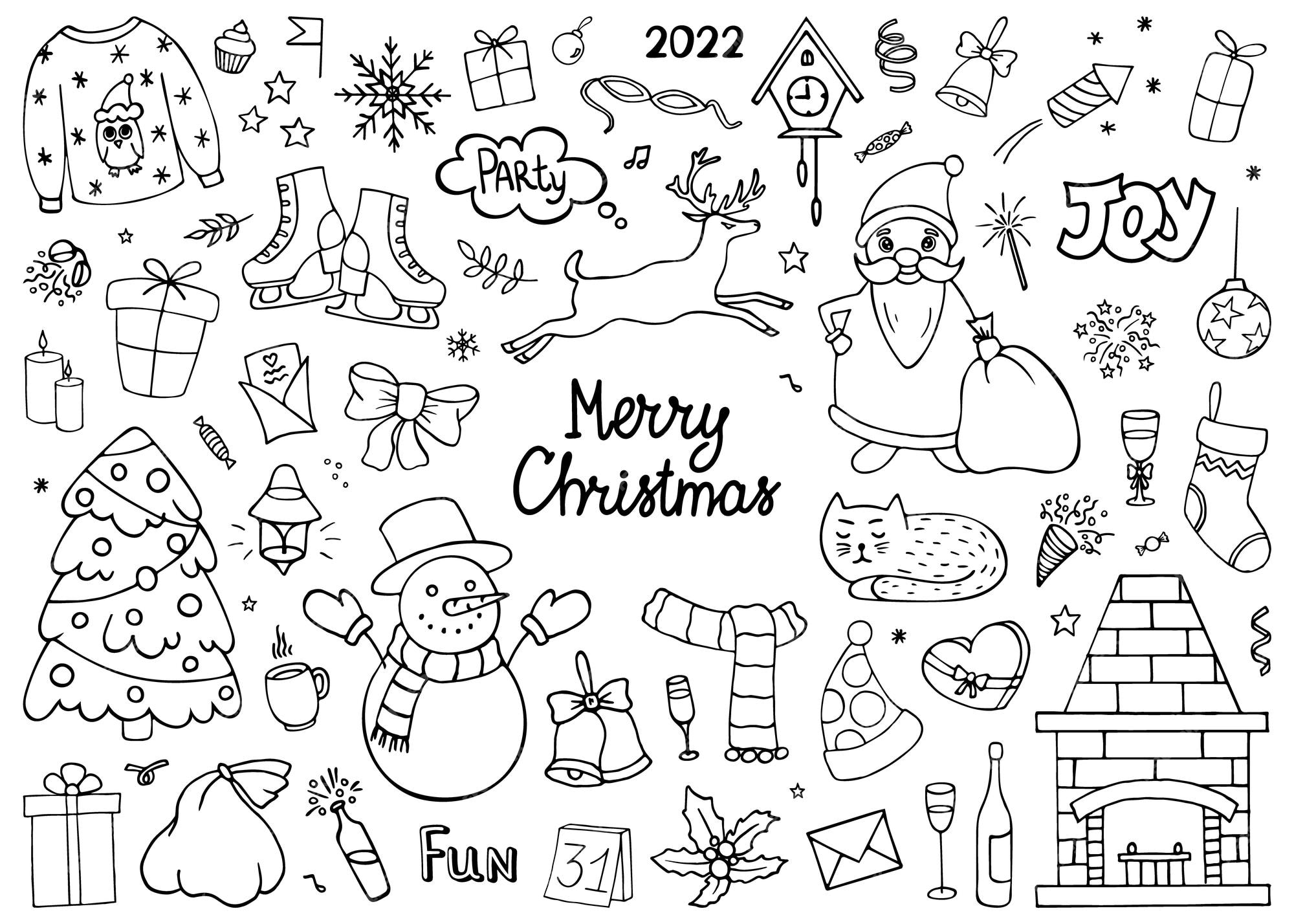 Black and White Christmas Reindeer Clip Art Black and White Clip