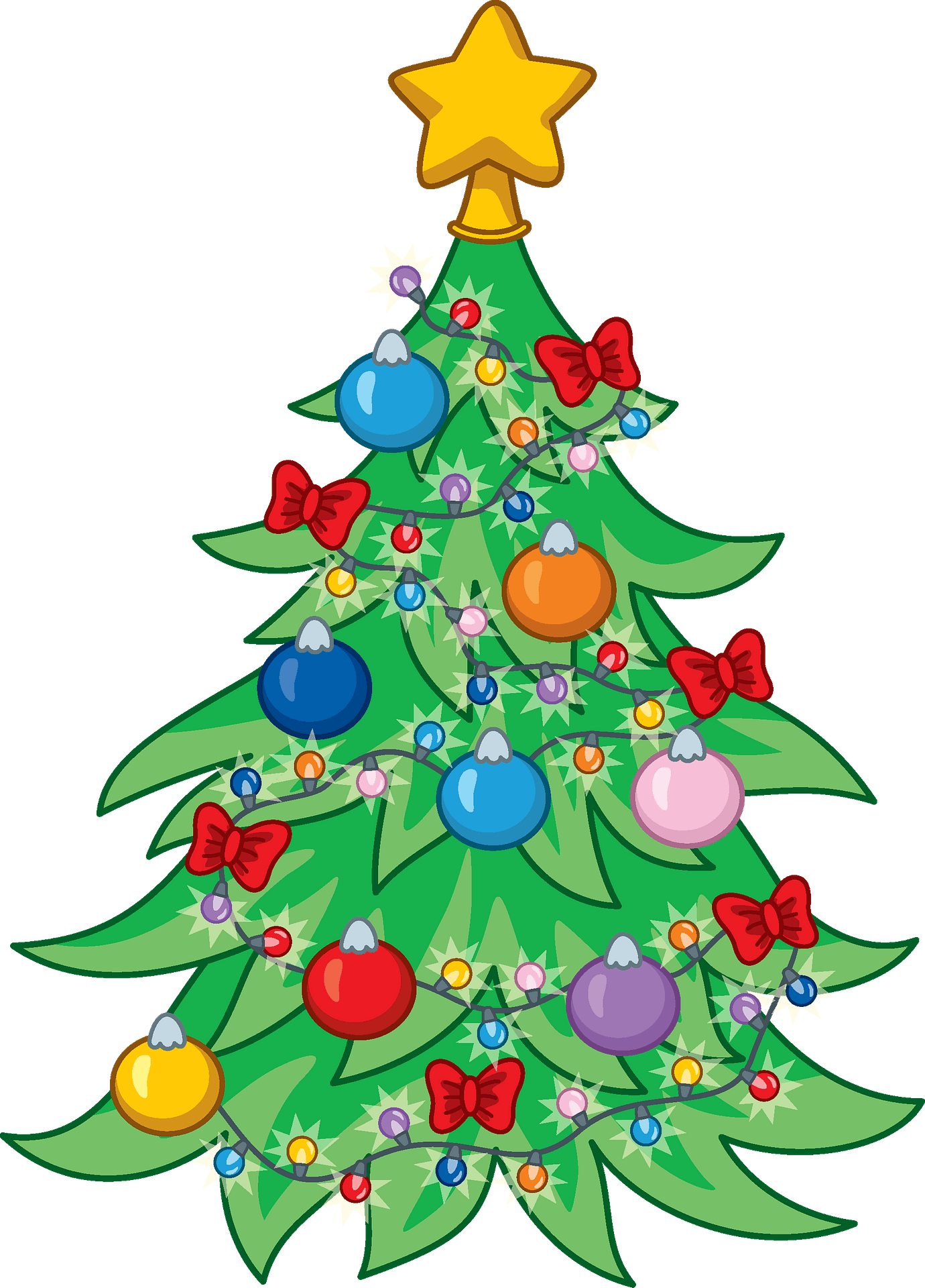 Christmas tree clipart. Free download transparent .PNG | Creazilla ...