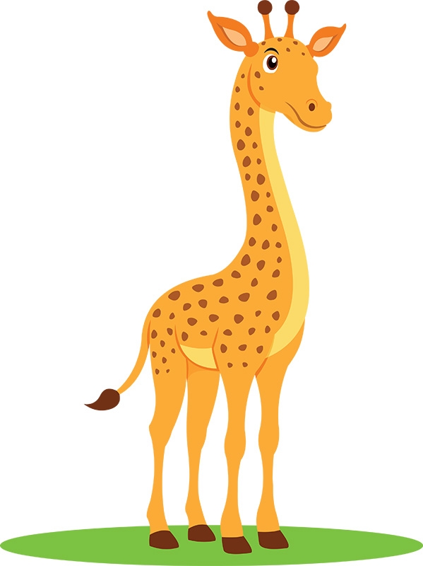 Giraffe Cartoon Colored Clipart Illustration Stock Vector Image - Clip ...