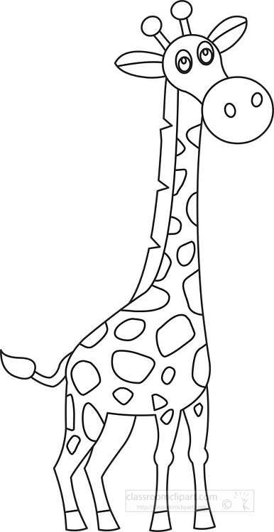 Giraffe Clipart Black And White Giraffe Clipart Black - vrogue.co