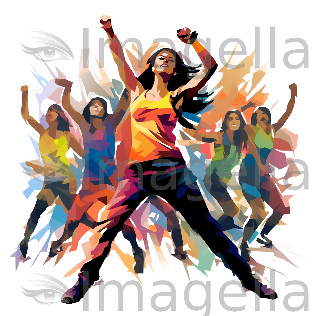 Top Zumba Stock Vectors Illustrations Clip Art IStock Zumba 