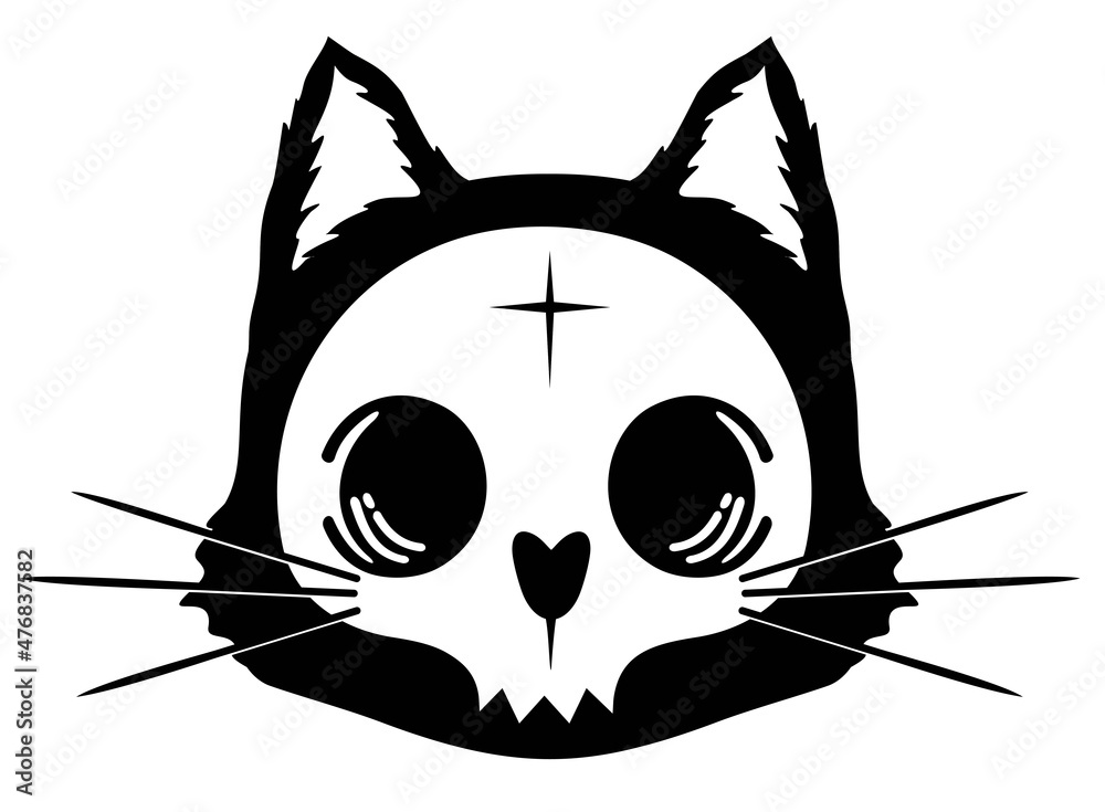 Cat head Stock Vector by ©oorka5 11062588