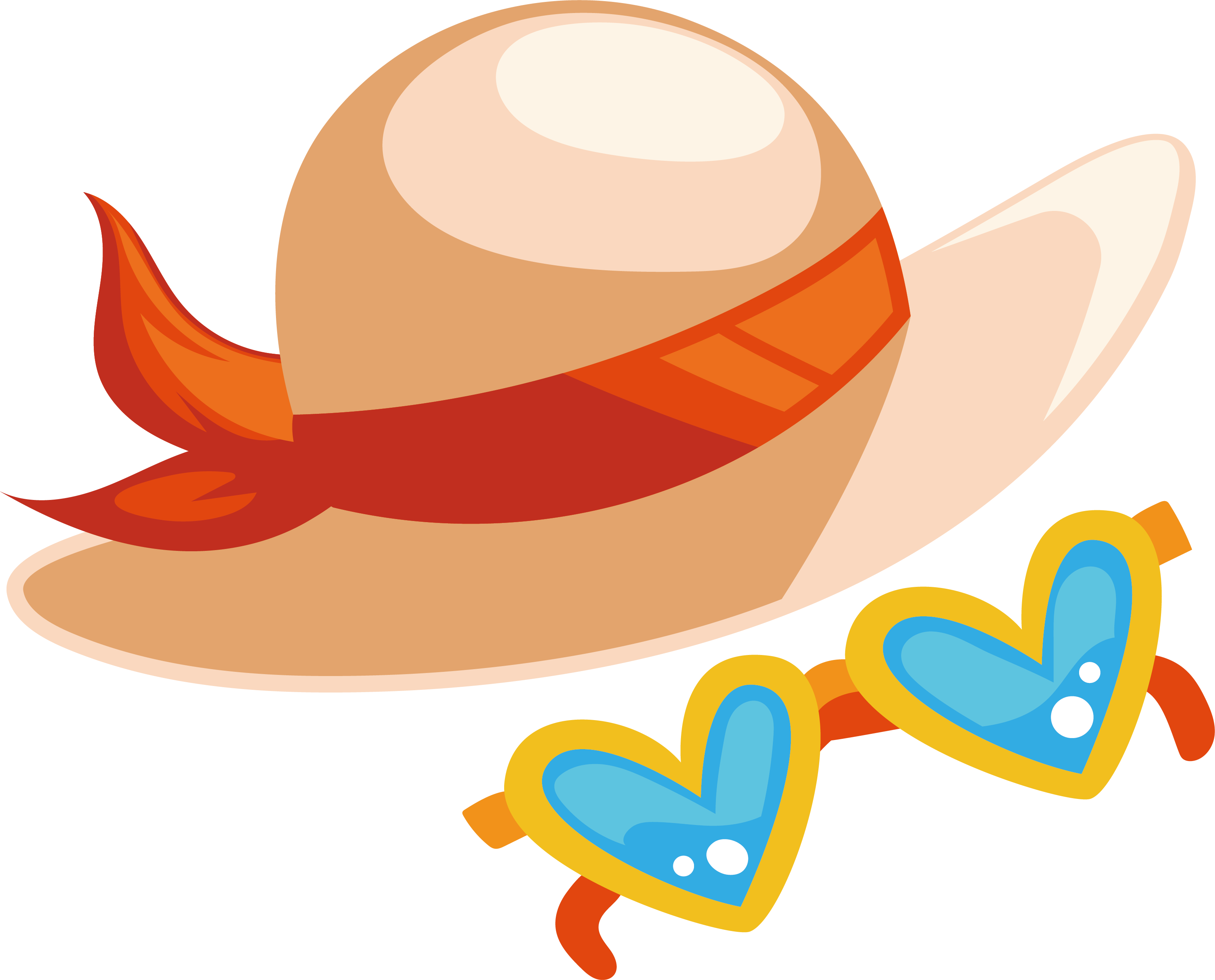 Beach Accessories Summer Hats Collection Vector Fashion Beach 