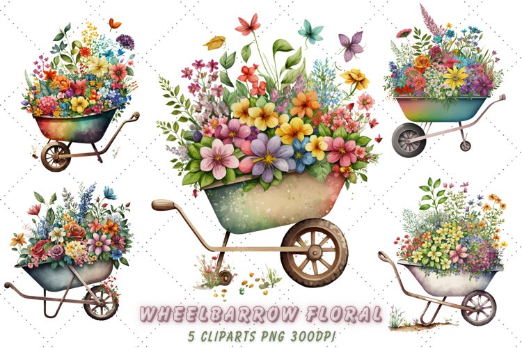 wheelbarrow clipart