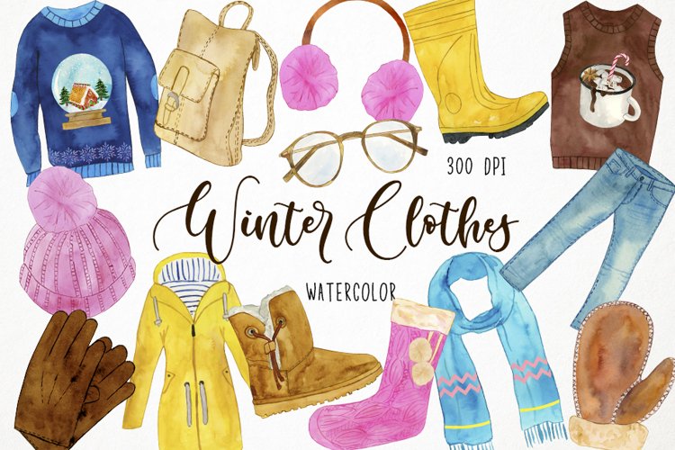 Winter Clothing Clip Art - Clip Art Library