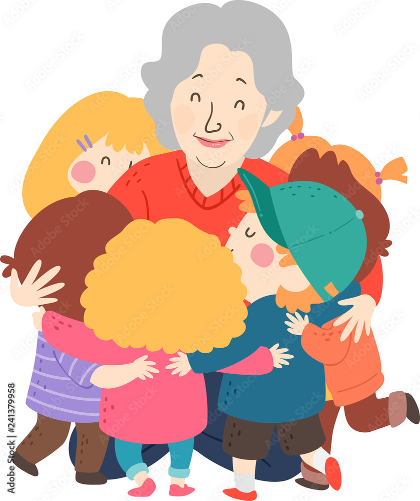 Group Hug Women Stock Illustrations 1 004 Group Hug Women Stock