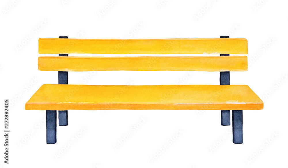 park bench clipart