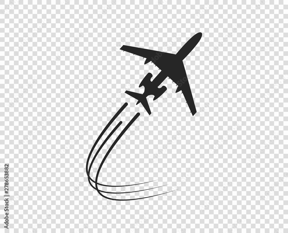 Plane Taking Off Outline Clip Art at Clker.com - vector clip art - Clip ...
