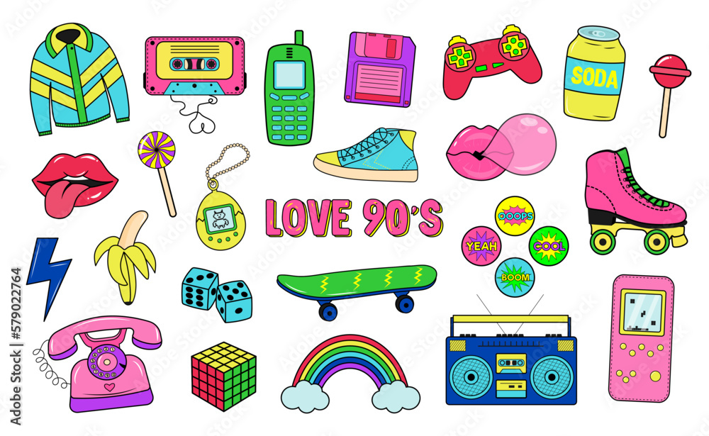 80s Retro Party Clipart Stock Illustration - Download Image Now - Clip ...