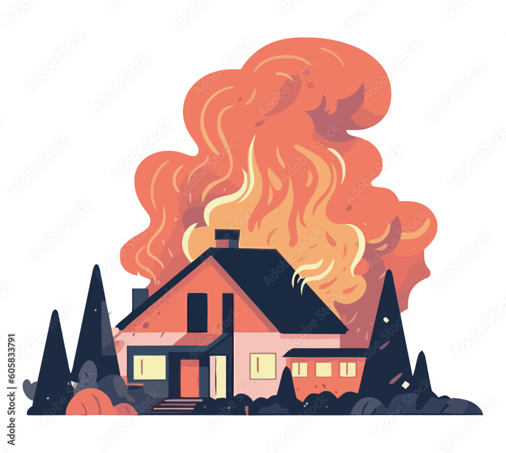 10,000+ Burning House Illustrations, Royalty-Free Vector Graphics 