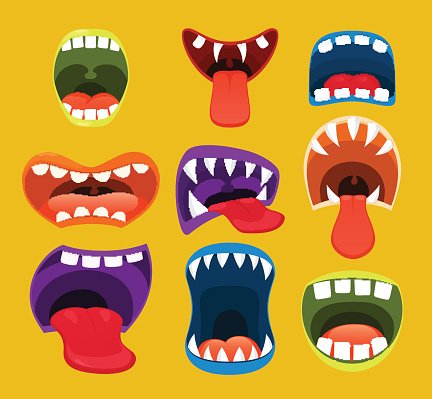 Monster Mouth Picture for Classroom / Therapy Use - Great Monster ...