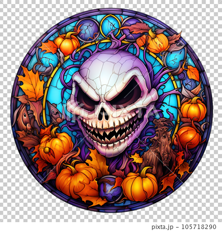 Laughing Scary Skull - clip-art vector illustration Stock Vector 
