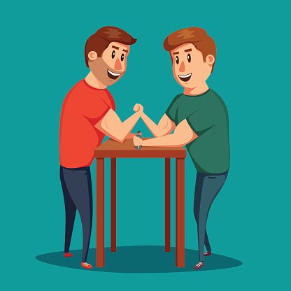 arm wrestling clipart