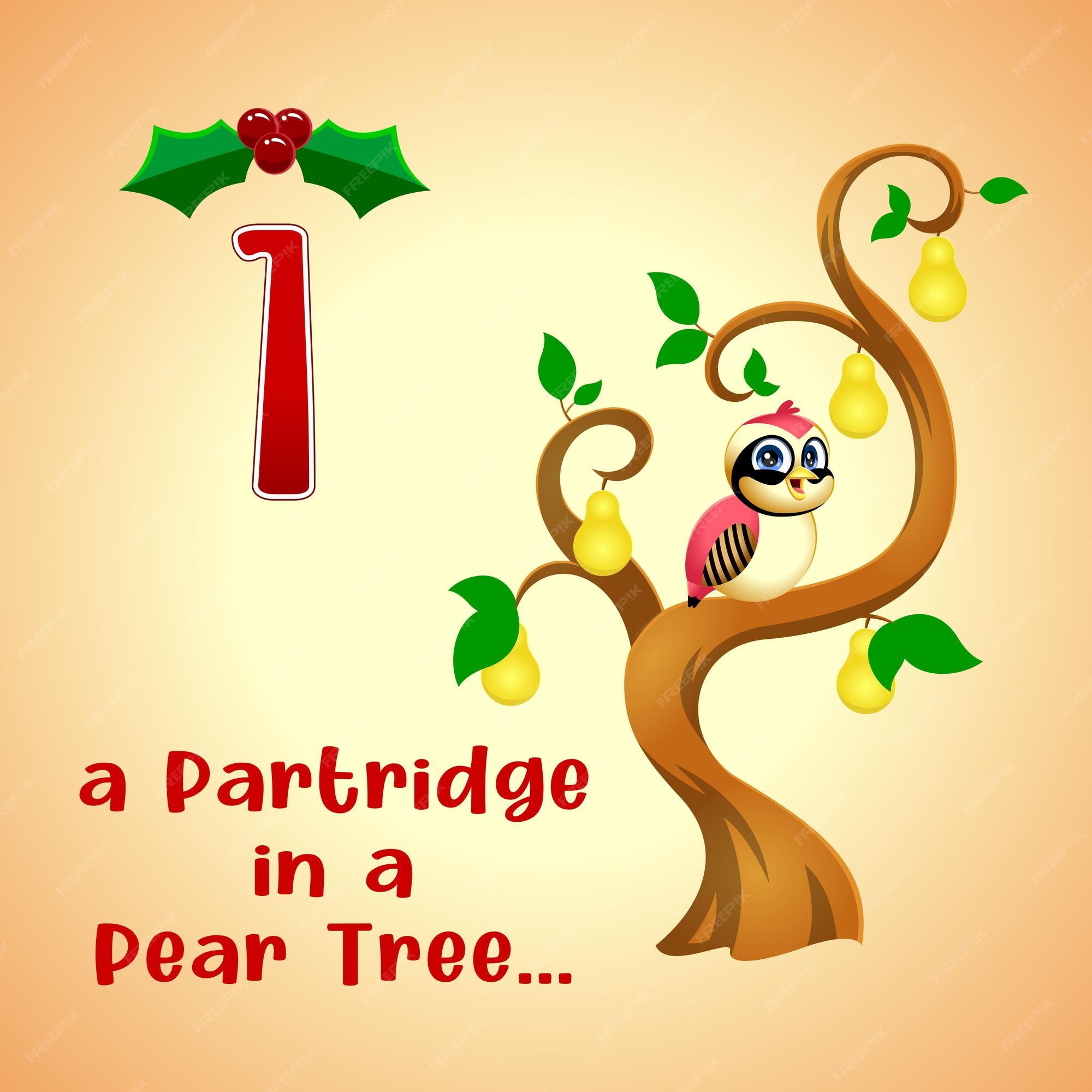 Royalty Free Clipart Image of a Partridge in a Pear Tree #394465 - Clip ...