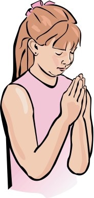 woman praying clipart