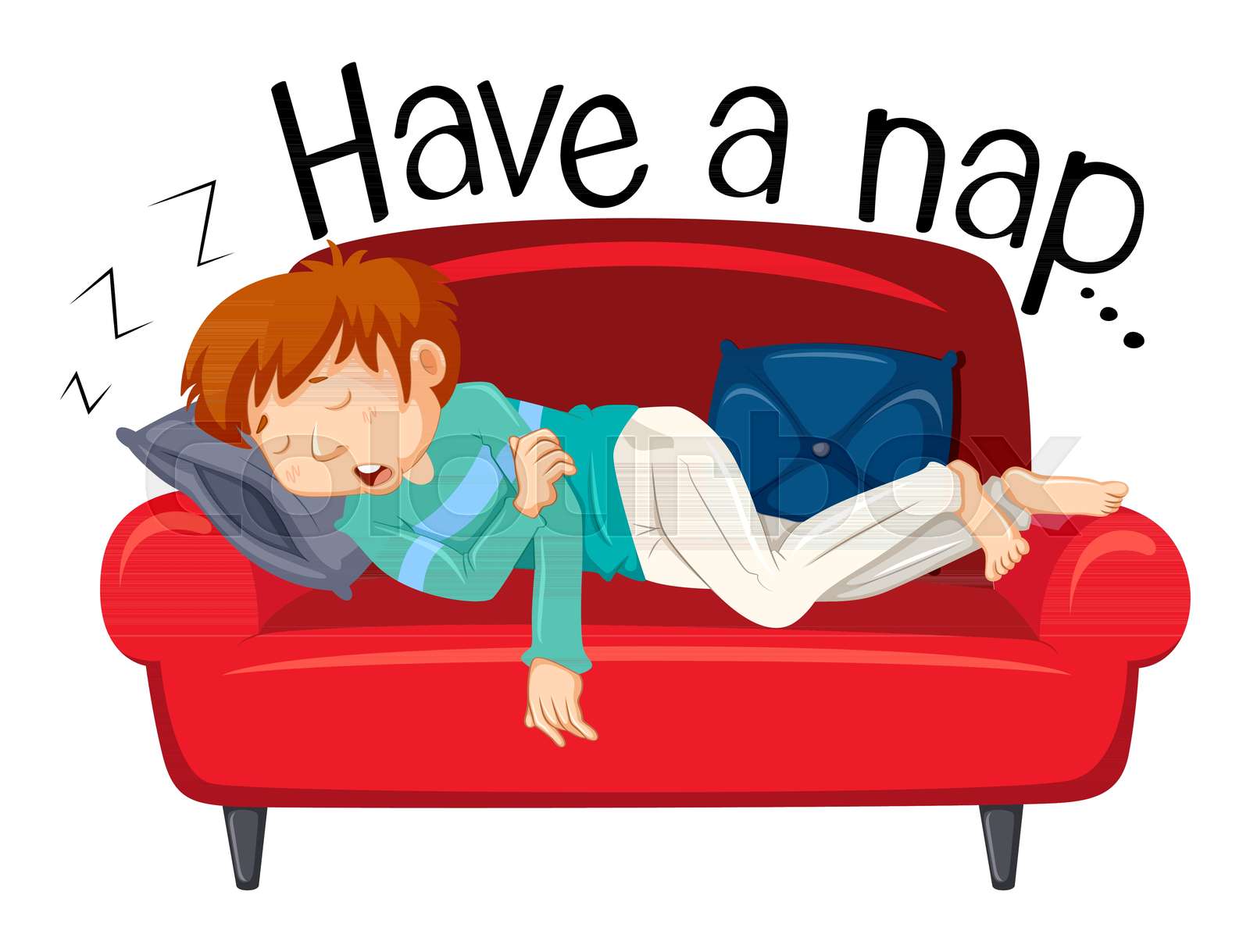 Nap Picture for Classroom / Therapy Use - Great Nap Clipart - Clip Art ...