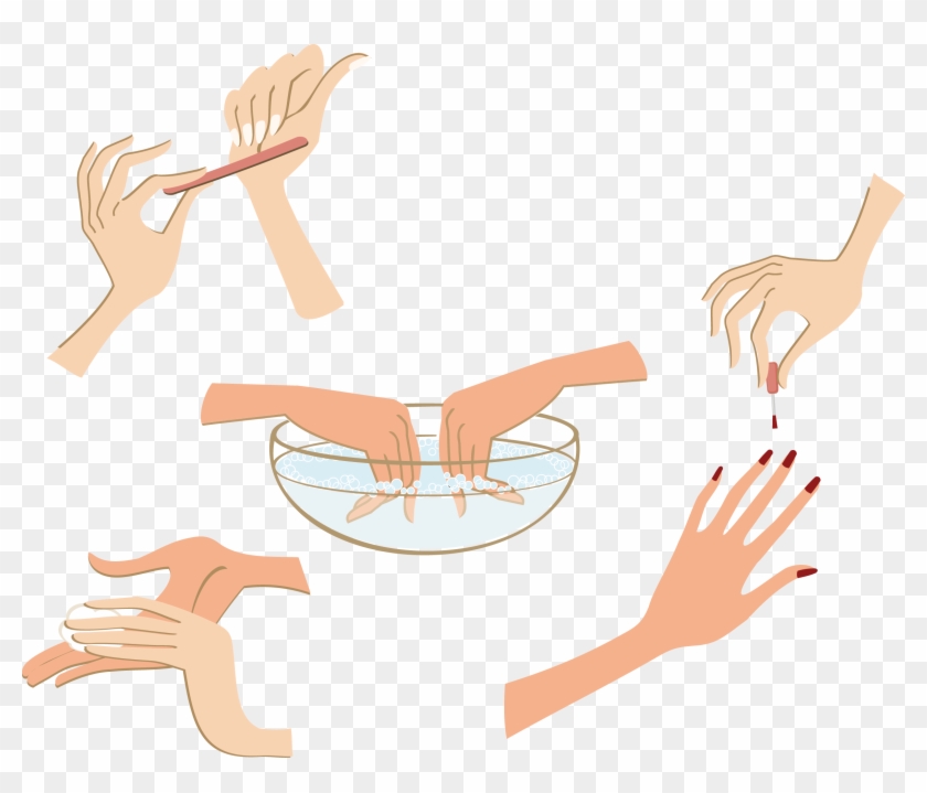 Nail Artist Clipart Set Nail Polish Clipart Nails Clipart - Etsy - Clip